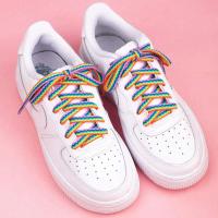 Alpargatas De Arco Iris Para Zapatos Laces De Correa Colorida Para Zapatillas De Pintalabios Y Deportes Accesorios De Cordones De Poliéster - details 9
