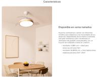 CREATE - Ventilador de Techocon Luz LED y Control Remoto - 6 Velocidades, Tamaño Ø91cm -  WIND CLEAR - details 0