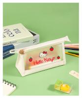 Bolsa De Maquillaje Impermeable Hello Kitty Para Mujer Organizador Coreano Estilo Solid Color Bolsa De Toallas Y Desechos - details 16