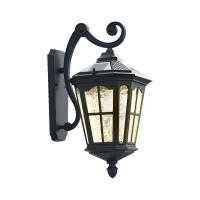 Lámpara de pared solar Retro Para Exterior, impermeable, para Jardín, Villa, lámpara de pared exterior, balcón, pasillo, Puerta, lámpara de Jardín (Baja, solar + Energía,) bronce de Doble, Una lámpara, Cuatro Colores, Chalet/Patio/Comunidad - details 4