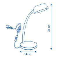 LAMPARA DE ESCRITORIO OXFORD LED COLOR NEGRO, LAVANDA Y VERDE - LAMPARA DE 625LM, 64W - 3000K LUZ CALIDA - details 7