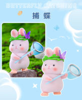 Nueva Caja Sorpresa De Conejo Liuliu Serie De Salidas De Conejo Ornamento Juguete Regalo Figura De Acción De Anime Para Niñas Bolsa Sorpresa Hecha a Mano - details 12