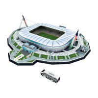 Modelo De Estadio De Fútbol 3D DIY PARC DEC PRINCES Juguete Educativo Para Niños Tamaño Grande Material Papel - details 1