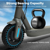 Pneumático Sólido Para Patinete Eléctrico Ninebot G30 G30L G30D Tamaño 10x2.5 Antideslizante Y Explosión-Resistente Con Buena Adhesión - details 4