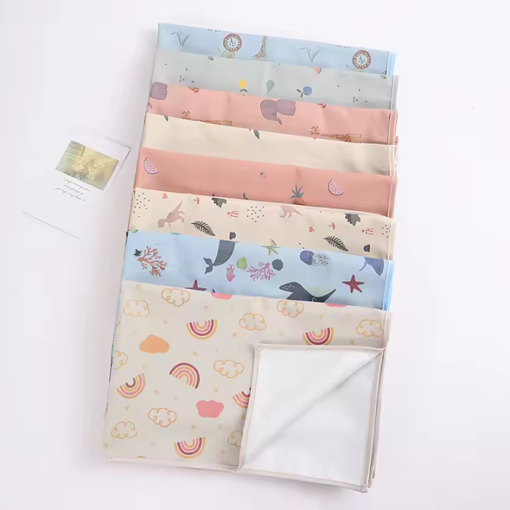 Mantel De Cambio De Pañales Para Bebés Suave Y PU Impermeable a Prueba De Fugas Lavable Para Recién Nacidos Almohadillas De Orina Reutilizables Para Picnic Y Viajes - 1