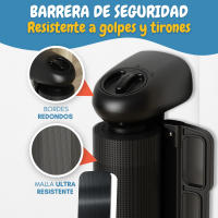 PARVULÍ Barrera Seguridad Niños Escalera Retráctil 0 a 140 cm + 2 Protectores de Puerta - Valla Seguridad Infantil - Barrera Perros Puerta - Puerta Escalera Bebe Seguridad - Interiores y Exteriores - details 2