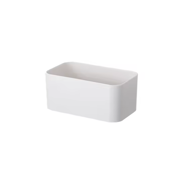 Organizador De Pared Para Maquillaje Y Cocina Caja De Almacenamiento Con Gancho Adhesivo Estante Para Baño Y Cocina Contenedor De Organizador De Cajones Material PP Montaje En Pared - 1