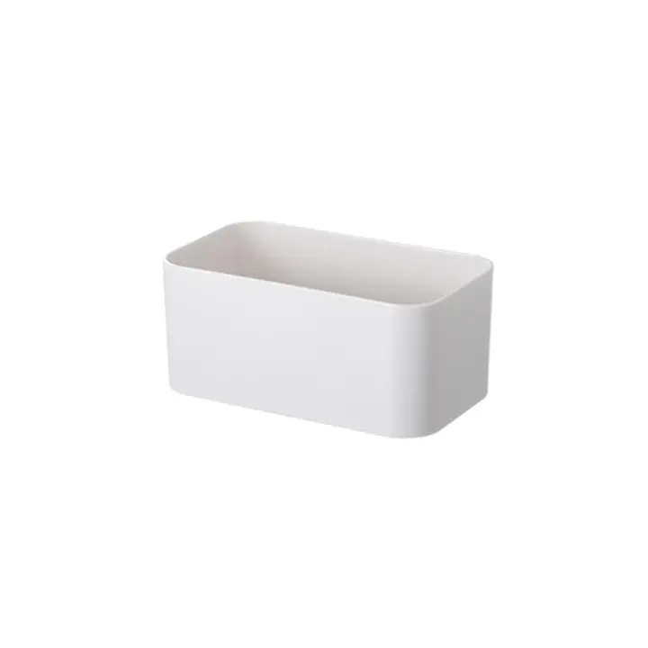 Organizador De Pared Para Maquillaje Y Cocina Caja De Almacenamiento Con Gancho Adhesivo Estante Para Baño Y Cocina Contenedor De Organizador De Cajones Material PP Montaje En Pared - 1