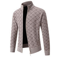 Chaqueta De Punto Para Hombre Con Capucha Y Cierre Completo De Fleece Grueso Abrigo De Otoño E Invierno Ropa Aislada Casual - details 11