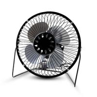Mini ventilador portatil de 6 pulgadas, USB, cuerpo y aspas de metal - details 0