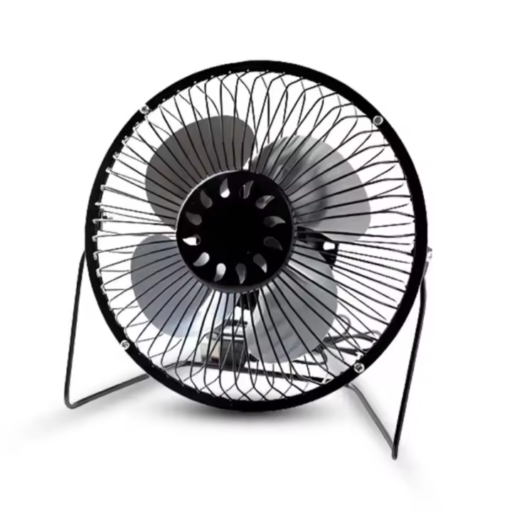 Mini ventilador portátil de 6 pulgadasUSB, Cuerpo y Aspas de metal - 1