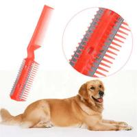 Peine Para Perros Y Gatos Con 2 Cuchillas Apariencia De Cepillo Eliminador De Pelo De Mascotas Herramienta De Aseo Tamaño Compacto - details 0