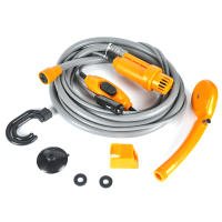 Kit De Ducha Portátil Para Exteriores 12V Con Bomba De Agua Y Cable De 6 Metros Con Enchufe De Luz De Cigarrillo Máx 2.5L De Agua Por Vaso - details 9