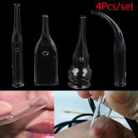 Set De 4 Piezas De Pipas De Vidrio Para Eliminación De Quistes Y Limpieza De Poros Extractor De Vácuo Para El Rostro Color Negro - details 0