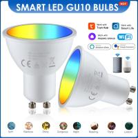 Bombilla LED Inteligente Tuya GU10 WIFI RGB CW Blanca 5W Dimmer Control Remoto Con App Smart Life Compatible Con Alexa Google Para El Hogar - details 0