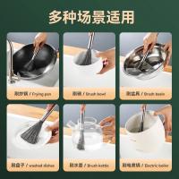 Cepillo De Acero Inoxidable Para Cocina Con Mango Largo Herramienta De Limpieza Eco-amigable Para Hogar Uso Doméstico - details 3