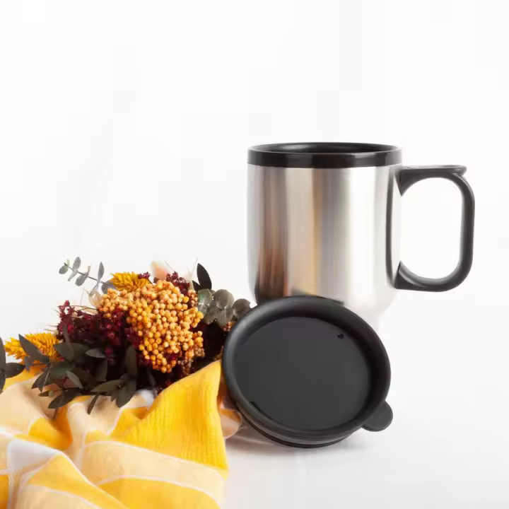 Vaso Mug de Acero Inoxidable con Silicona | 400 Ml Palmoapalmo Crc Menaje - 1