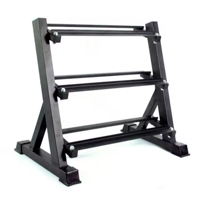 Fitness Tech Soporte de Mancuernas / Mancuernero 3 Alturas Máquinas de levantamiento de pesas - 1