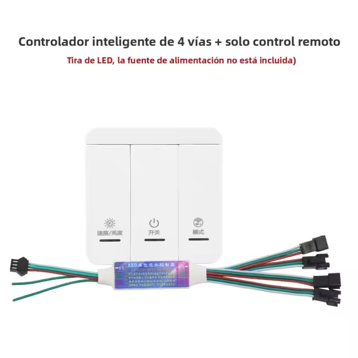 Tira De LED COB IC Flujo De Agua Con Control Sincronizado Y Interruptor ON/OFF WS2811 Pixel DC 24V Flexible Para Decoración De Habitación - 1