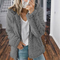 Nueva Chaqueta De Mujer Con Capucha Y Cremallera Abrigo Grueso Y Cálido De Fieltro Sólido Largo Y Suelto Para Invierno Moda Femenina Con Bolsillos Y Cierre De Cremallera - details 6