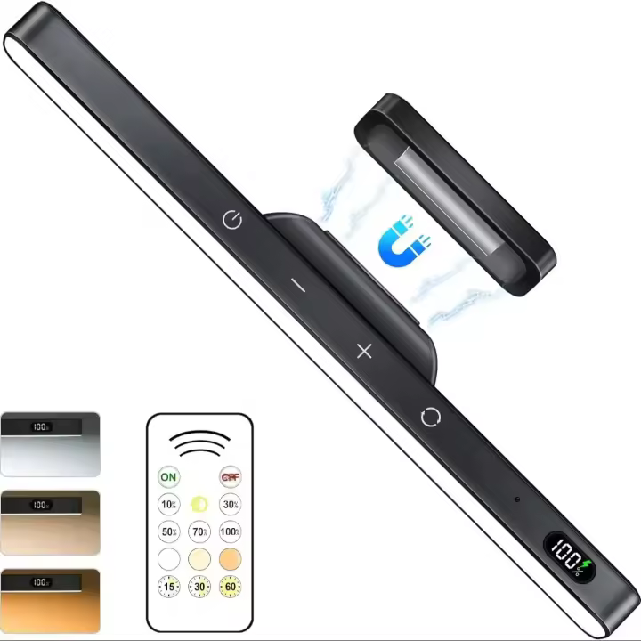 Lámpara De Mesa Recargable WILLED 5W Con Luz Nocturna Y Control Remoto Batería De 2500mAh Para Lectura Armario Espejo Cama - 1