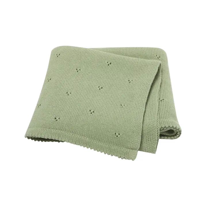 MOV-Manta Bebé Ultra Suave Algodón Punto Para Niños Y Niñas Recién Nacidos Cubiertas De Sueño Para Carrito 90*70cm Tapetes Para Niños - 1