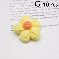10Pcs Pétalos De Flor De Algodón Maternado Artificial Para Tejer Manualmente Patch De Ropa Y Decoración De Costura Estilo Rosa - details 6
