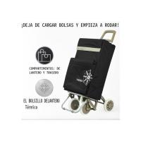 MEJORADA Carrito de Compra Plegable con 4 Ruedas Grandes y Bolsa Térmica Frontal，Estructura Metálica, | Capacidad 48L | Ideal para Supermercado, Playa y Picnic | 3 Colores - details 7
