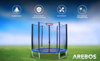 AREBOS Almohadillas de Seguridad Cojín Trampolín 183 cm Multicolor - details 0