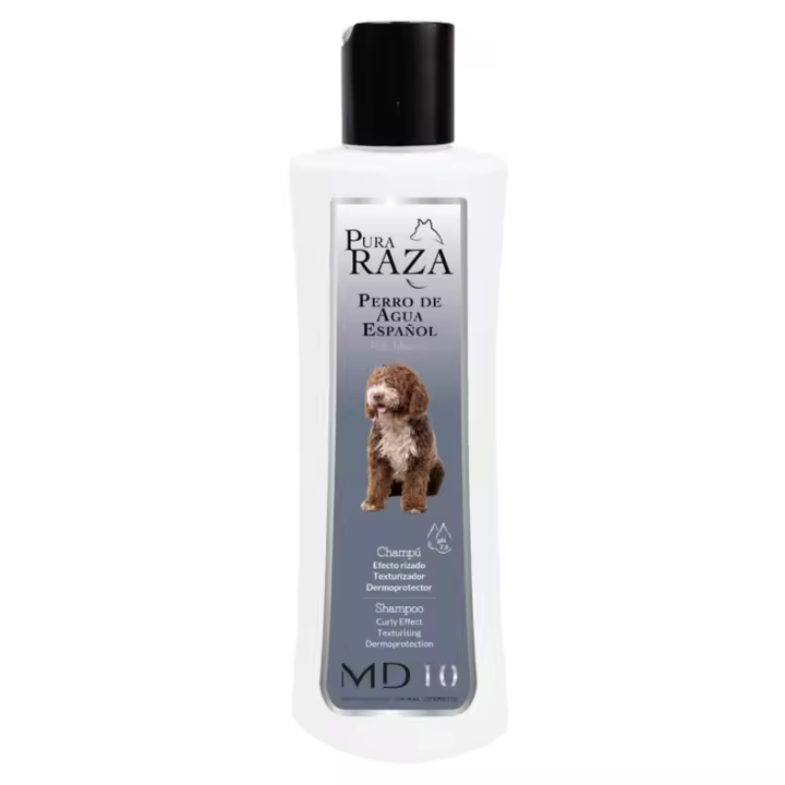 Champú para Perro de Agua Español Pelo Marrón de Diferentes Tonalidades - Champú Texturizador de Rizos Hidratante, Vegano y Biodegradable - Fabricado en España - MD-10 COLLECTION - 1