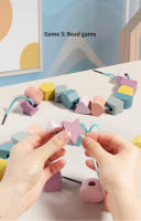 Juguetes De Madera Para Bebés Juego De Hilo De Aprendizaje Sensorial Montessori Educativo Para Niños Entre 3 Y 6 Años - details 15