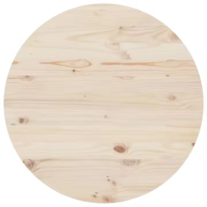 vidaXL Superficie de mesa madera maciza de pino Ø80x2,5 cm - 1