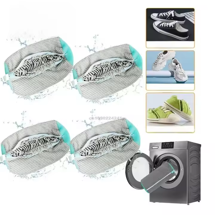 Bolsa De Limpieza Para Zapatillas Máquina De Lavado Bolsa De Lavandería Para Zapatos Y Sandalias Material De Poliéster Estilo Clásico/Posmoderno - 1