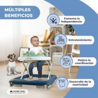 Andador de bebé ajustable y plegable con luces, música y juguetes – Mobiclinic Rayo multicolor - details 3