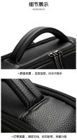 Mochila de cuero genuino para hombre, mochila de negocios para computadora, mochila de viaje de ocio de gran capacidad para estudiantes universitarios, estudiantes de secundaria y preparatoria. - details 32