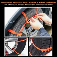 Cadenas De Nieve Para Neumáticos De Coche Accesorio Antideslizante De Doble Ranura De Emergencia Para Invierno 10/20 Piezas - details 2