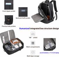 Mochila de viaje, mochila expandible convertible for llevar en el bolso, mochila for computadora portátil, mochilas casuales de negocios con puerto de carga USB, bolsa de senderismo for el fin de sema - details 3