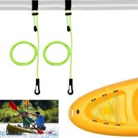 Correa De Seguridad Para Remo De Kayak 2 Piezas Lanyard Ajustable Para Canoa Y Pesca Correa De Ancilota Para Remos Y Cañas De Pescar Instalación Fácil Ligera Y Resistente - details 2