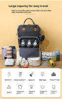 Bolsa De Diaper Para Bebé USB Mummy Bolsa De Viaje Impermeable Grande Capacidad Con Ruedas Y Asa Para Mamá Y Papá - details 1