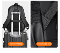 Mochila Unisex Casual De Gran Capacidad Impermeable Con Capa De Computadora Para Viajes Al Aire Libre Materiales Oxford Y Poliéster - details 16