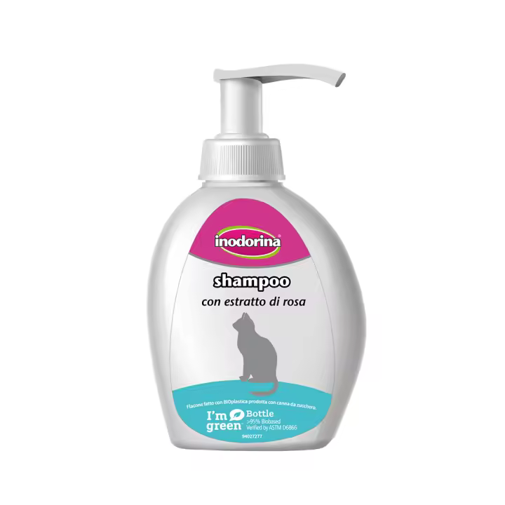 Champú para Gatos Inodorina - Brillo y Suavidad con Hidratación Duradera - 300ml - 1