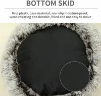 Sofá Redondo Para Gatos Y Perros Cama De Peluche Cómoda Y Caliente Para Dormir En El Salón Ocasión Ideal Para Invierno - details 7