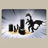 Juego De Bloques Compatible Con Square Game Escena De Batalla Del Dragón Ender Mundo De Construcción Regalo Para Niño Edad 6-12 - details 3