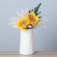 Vaso De Flores Moderno De Plástico Estilo Nórdico Imitación Cerámica Para Decoración Del Hogar Y Sala De Estar - details 5