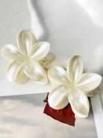 2-3pcs Clip Para El Cabello De Mujer Tamaño Grande Peso Ligero Con Patrón De Flores Y Colores Gradiente Accesorio De Moda Para El Aire Libre - details 8