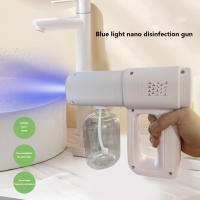 Pistola De Pulverización De Vapor Azul Nano Eléctrico Inalámbrica Para Desinfección Y Aromaterapia Capacidad De Botella 300ml Tamaño 22x19cm - details 1