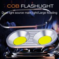 Mini Linterna Portátil COB Impermeable Recargable De Alta Intensidad Con Dos Fuente De Luz Para Camping Linterna Dual LED Y SMD Tipo-C Carga Rápida ABS De Alta Resistencia - details 1