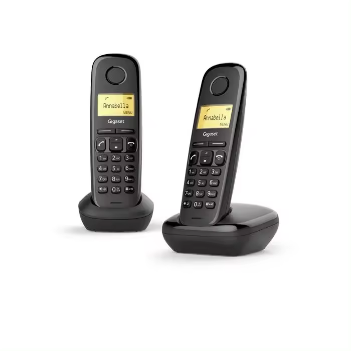 TELEFONO FIJO INALAMBRICO GIGASET A170 DUO NEGRO - 1