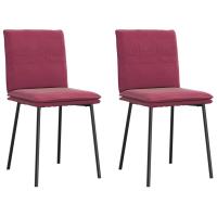 vidaXL Sillas de comedor 2 unidades terciopelo en color Gris claro/Verde oscuro/Negro y más | cómodas modernas ergonómicas para comedor cocina salón hogar - details 4