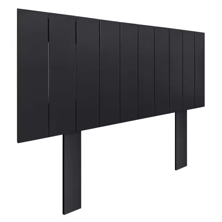 DHOME Cabecero de Madera reciclada DM Estilo Palet Vertical con Patas Cama Palets Herrajes incluidos - 1